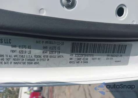 2019 Dodge Challenger R/T из США, поврежденный, VIN 2C3CDZBT5KH573721